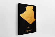 Load image into Gallery viewer, Gold Algeria Map