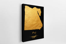 Load image into Gallery viewer, Gold Egypt Map