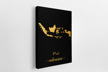 Load image into Gallery viewer, Gold Indonesia Map