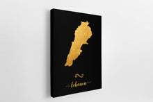 Load image into Gallery viewer, Gold Lebanon Map