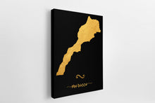 Load image into Gallery viewer, Gold Morocco Map