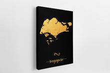 Load image into Gallery viewer, Gold Singapore Map
