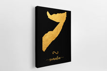 Load image into Gallery viewer, Gold Somalia Map