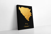 Load image into Gallery viewer, Gold Bosnia Map