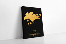 Load image into Gallery viewer, Gold Singapore Map