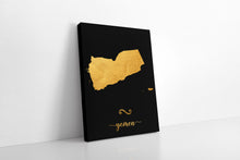 Load image into Gallery viewer, Gold Yemen Map