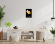 Load image into Gallery viewer, Gold Saudi Arabia Map