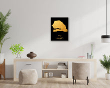 Load image into Gallery viewer, Gold Senegal Map