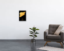 Load image into Gallery viewer, Gold Syria Map