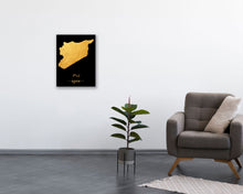 Load image into Gallery viewer, Gold Syria Map