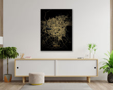 Load image into Gallery viewer, Golden Tehran Map