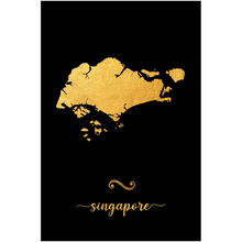 Load image into Gallery viewer, Gold Singapore Map