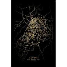 Load image into Gallery viewer, Golden Lahore Map