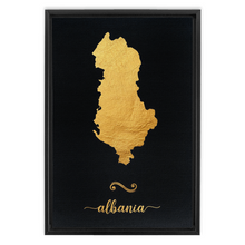 Load image into Gallery viewer, Gold Albania Map
