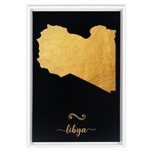 Load image into Gallery viewer, Gold Libya Map