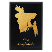 Load image into Gallery viewer, Gold Bangladesh Map