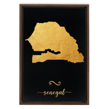 Load image into Gallery viewer, Gold Senegal Map