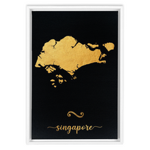 Load image into Gallery viewer, Gold Singapore Map