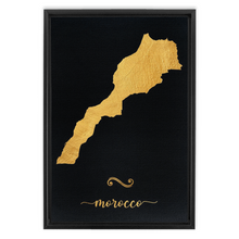 Load image into Gallery viewer, Gold Morocco Map