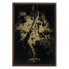 Load image into Gallery viewer, Golden Khartoum Map