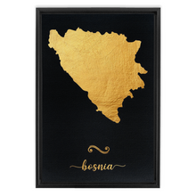 Load image into Gallery viewer, Gold Bosnia Map