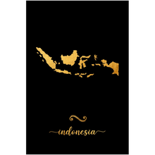 Load image into Gallery viewer, Gold Indonesia Map