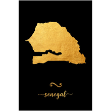 Load image into Gallery viewer, Gold Senegal Map