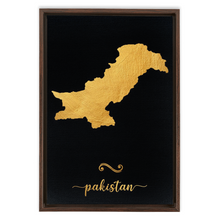 Load image into Gallery viewer, Gold Pakistan Map