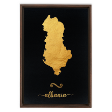 Load image into Gallery viewer, Gold Albania Map