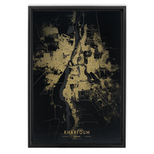 Load image into Gallery viewer, Golden Khartoum Map