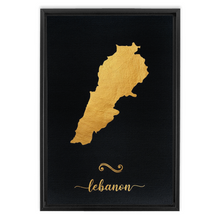 Load image into Gallery viewer, Gold Lebanon Map