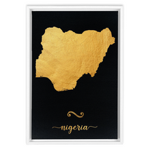 Load image into Gallery viewer, Gold Nigeria Map