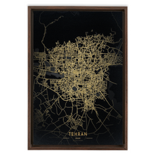 Load image into Gallery viewer, Golden Tehran Map