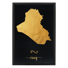 Load image into Gallery viewer, Gold Iraq Map