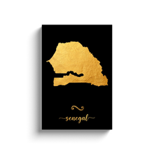 Load image into Gallery viewer, Gold Senegal Map