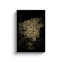 Load image into Gallery viewer, Golden Tehran Map
