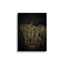 Load image into Gallery viewer, Golden Beirut Map