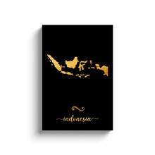 Load image into Gallery viewer, Gold Indonesia Map