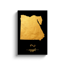 Load image into Gallery viewer, Gold Egypt Map