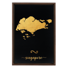 Load image into Gallery viewer, Gold Singapore Map
