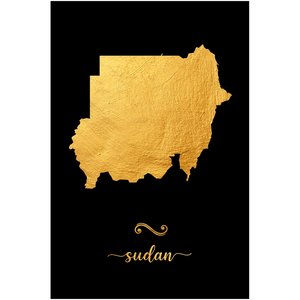 Gold Sudan Map