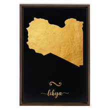 Load image into Gallery viewer, Gold Libya Map
