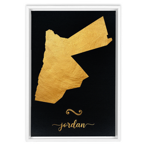 Gold Jordan Map