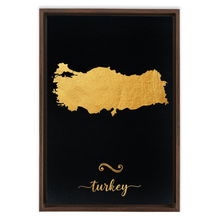 Load image into Gallery viewer, Gold Turkey Map
