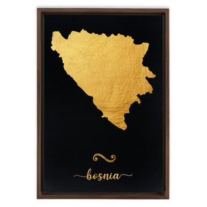 Gold Bosnia Map