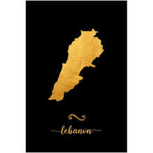 Load image into Gallery viewer, Gold Lebanon Map
