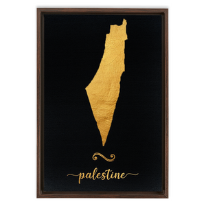 Gold Palestine Map