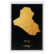 Load image into Gallery viewer, Gold Iraq Map
