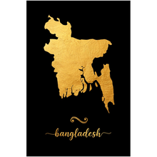 Load image into Gallery viewer, Gold Bangladesh Map
