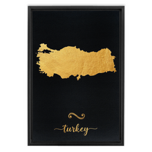 Load image into Gallery viewer, Gold Turkey Map
